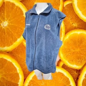 Columbia Penn State Vest Fleece Full Zip‎ Sleeveless Blue L